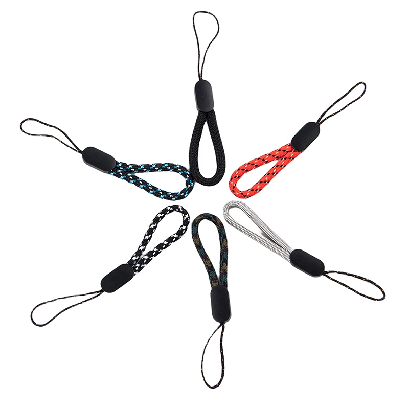 5Pcs Hand Wrist Lanyard String Short Grip Lanyard Mobile Phone Strap for USB Flash Drive Keychain