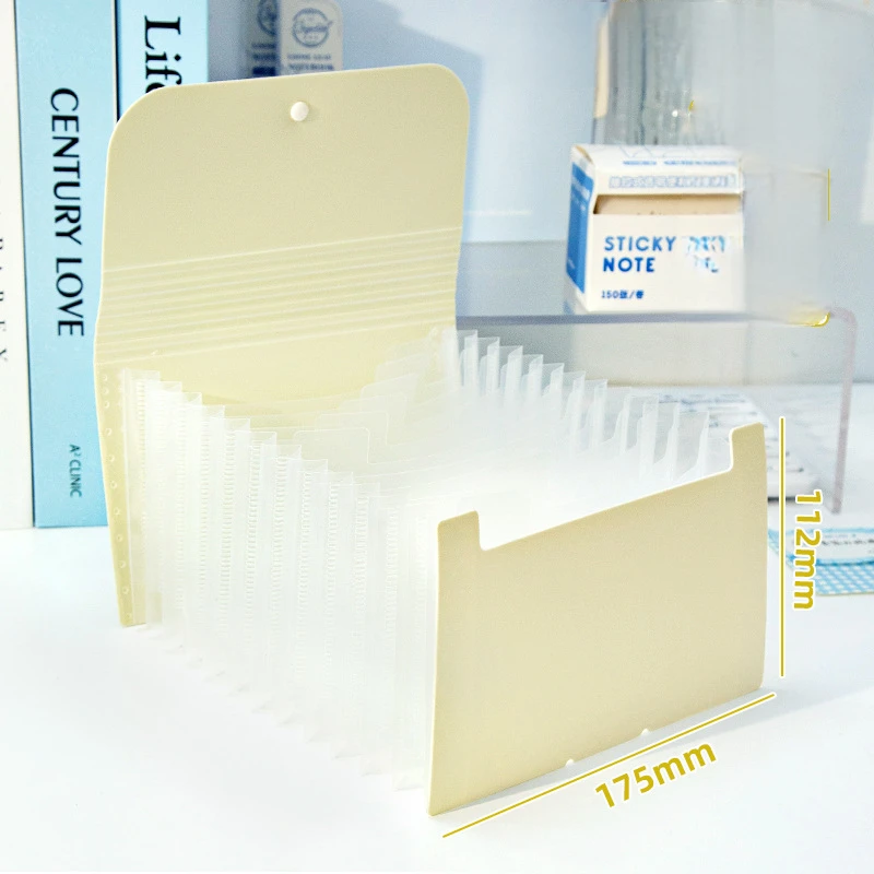 12 layer small organ bag with high aesthetic value A6 multi-layer folder transparent insert large capacity organ clip ticket