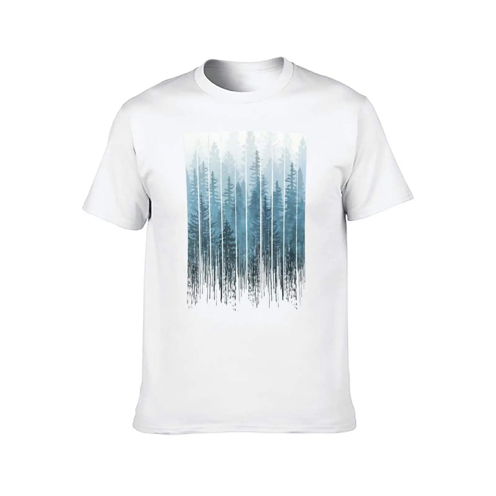 Grunge Dripping Turquoise Misty Forest T-Shirt plus size tops customizeds essential t shirt tops mens champion t shirts