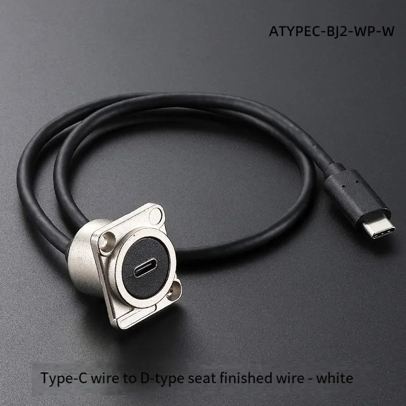 USB3.0 Panel Installation Circular C/D-Type HDMI Connector Car Chassis Data Extension Cable Charging Plug Adapter