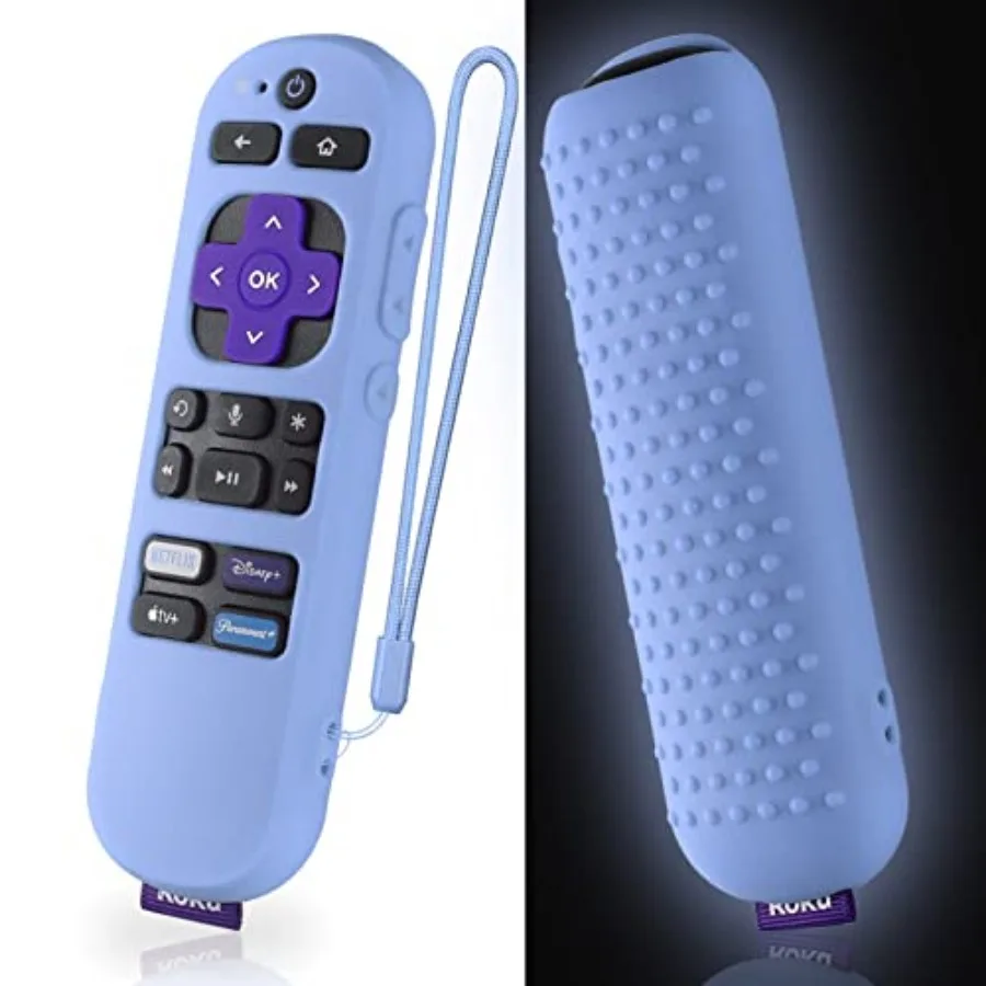 

Silicone Case for Roku Express 4K+ Voice Remote RCA1R, Roku Voice Remote Cover RC-GZ1 Roku Streaming Stick 4K Silicone Sleeve w