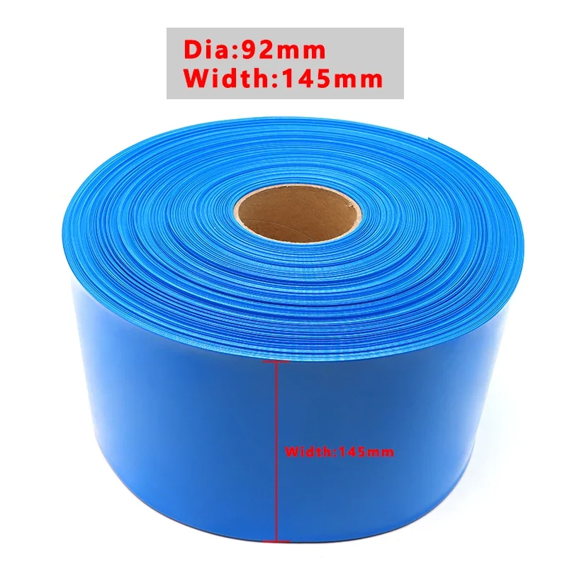 

1/2/5/10/20m PVC Heat Shrink Tube Width 145mm Insulated Film Wrap Protection Case Wire Cable Sleeve Lithium Battery 18650 Pack