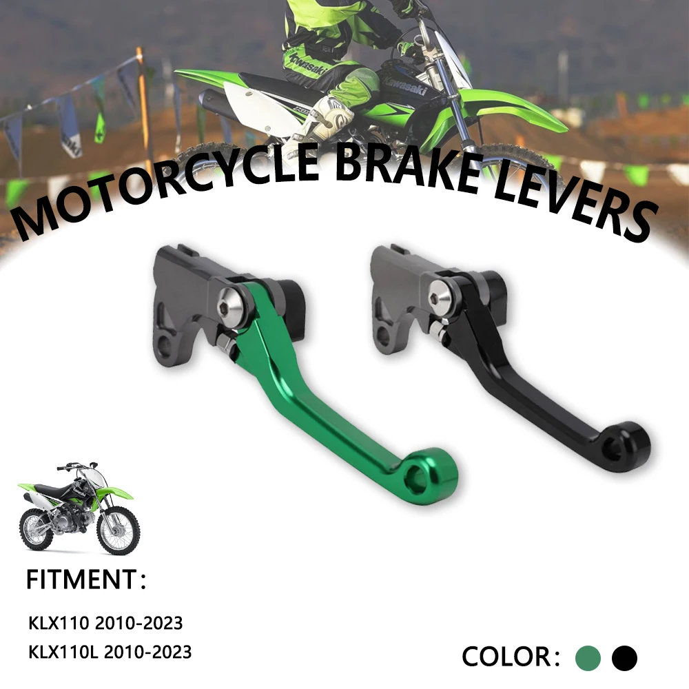 Motorrad Aluminium Legierung Zubehör Lenker Bremse Kupplung Hebel Bremshebel Langlebig Für KAWASAKI KLX110 KLX110L 2010-2023