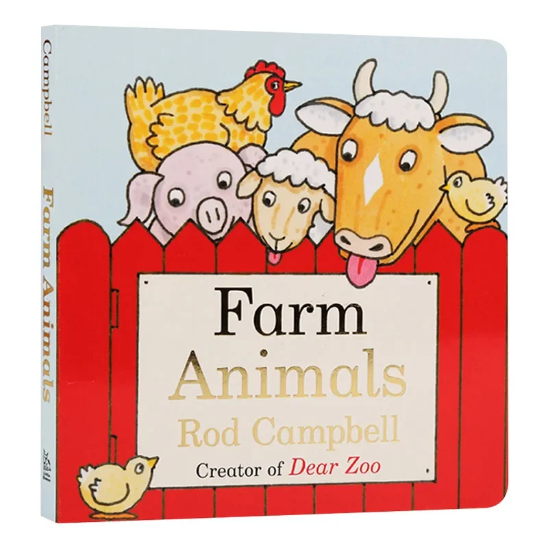 Farm Animals  Rod Campbell, Baby Children's books aged 1 2 3, English picture book 9781481449847