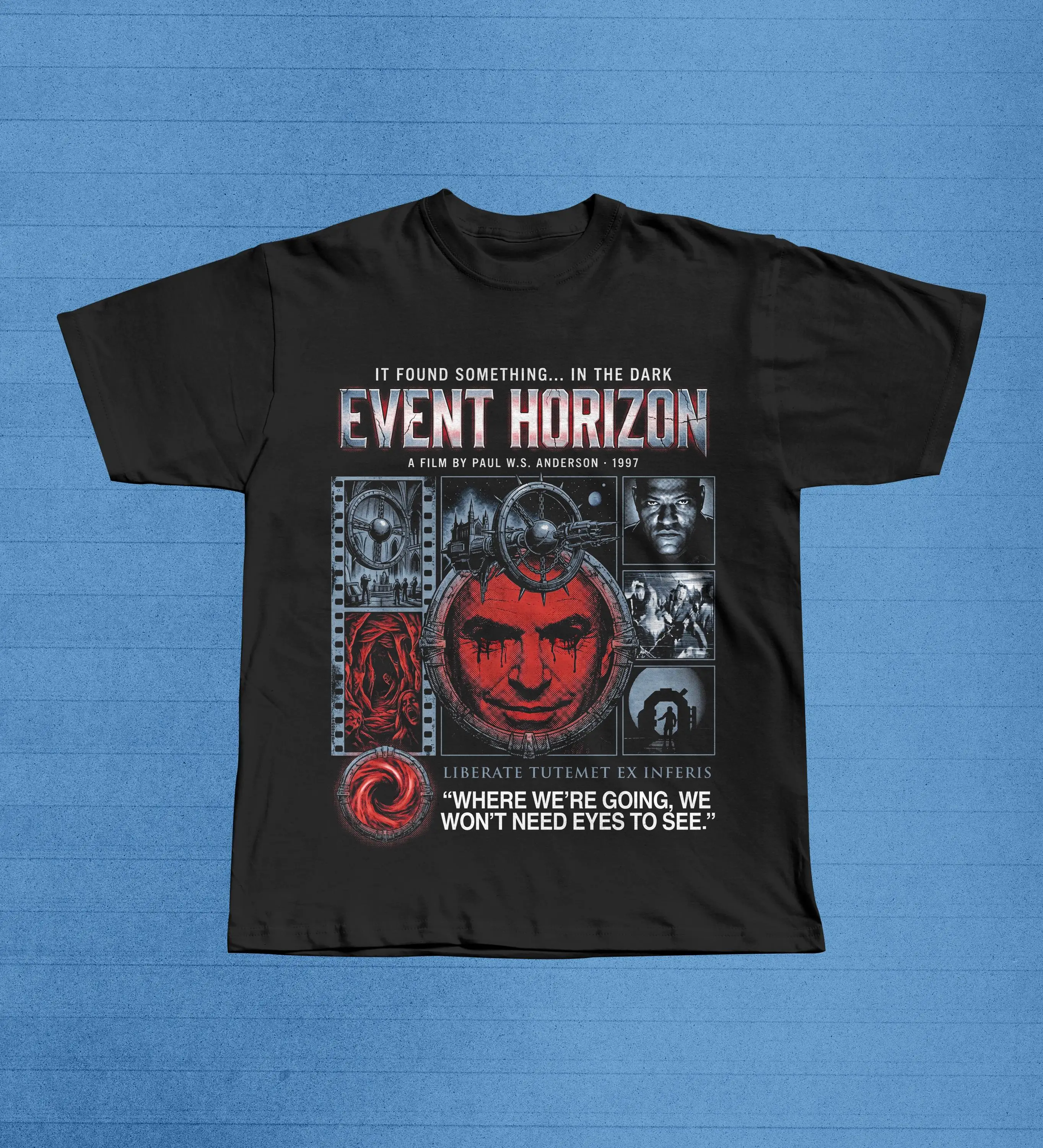Футболка Event Horizon Sci-Fi Horror, футболка с изображением Сэма Нила из культового фильма