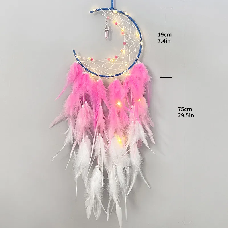 New Dreamcatcher Wall Hanging Decor Girl'S Bedroom Decoration Gift Handmade Feather Dream Catcher Wind Chimes Home Decoration