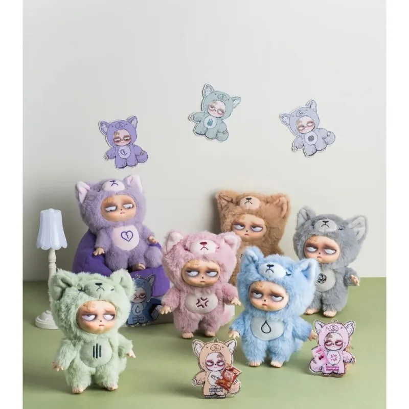 Genuine Sleepless Grumpipi Series Blind Box Vinyl Face Plush Doll Keychain Pendant Christmas Gift