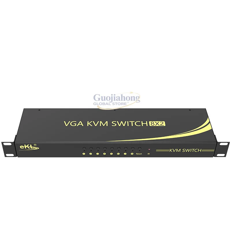 

eKL 81U VGA KVM-переключатель на 8 портов, автоматический, 8 входов/1 выход/2 выхода, с кнопкой дистанционного управления и переключением кода мыши