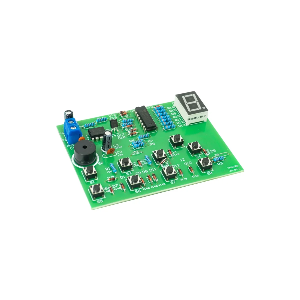 CD4511 8-way Answerer DIY Kit,Digital Circuit Soldering Practice Kit,Electronic Competition Training Module