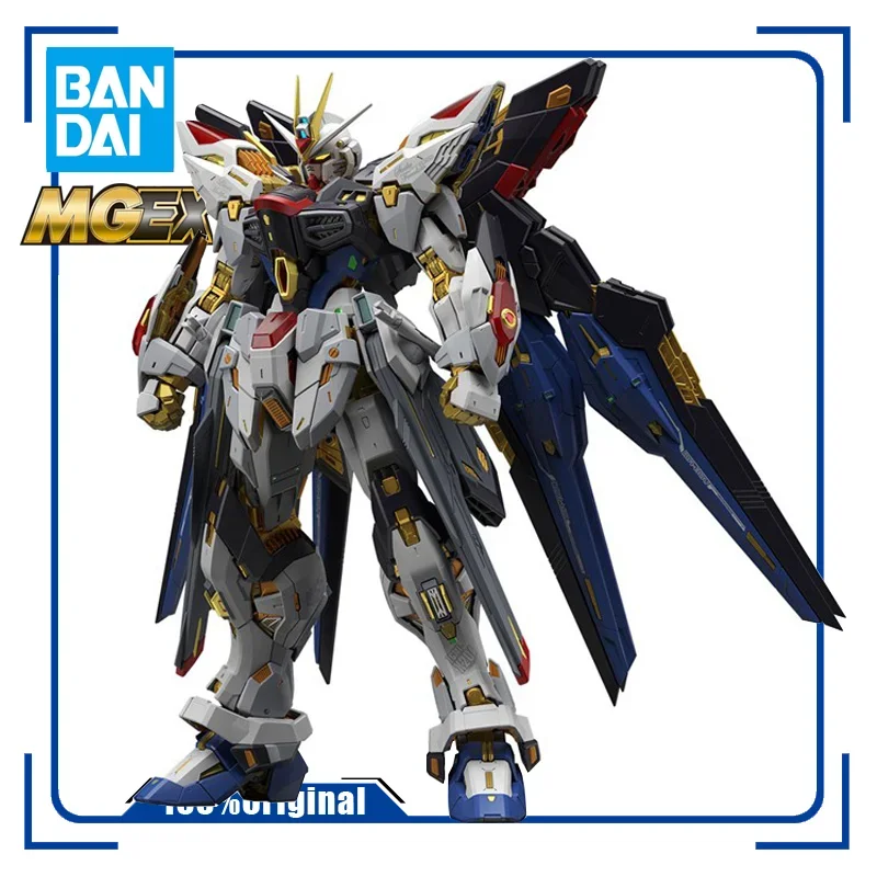 BANDAI MGEX 1/100 SEED STRIKE FREEDOM GUNDAM Z.A.F.T. MOBILE SUIT ZGMF-X20A Assembly Model Kit Action Toy Figures Christmas Gift