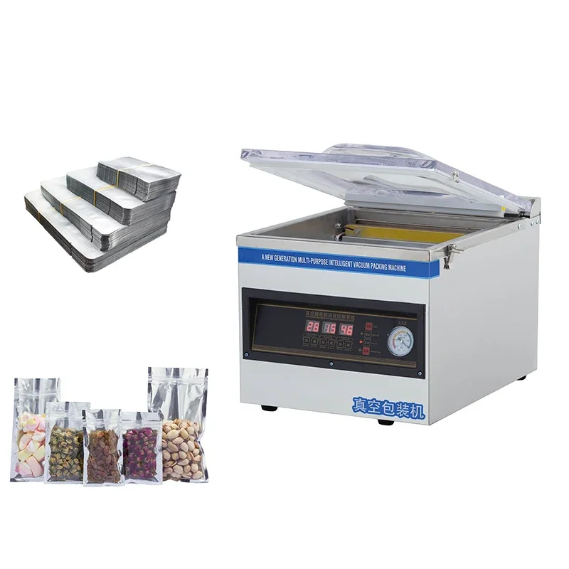 

Automatic Industrial Table Top Vacuum Packer Food Foodsaver Vaccum Sealing Machine