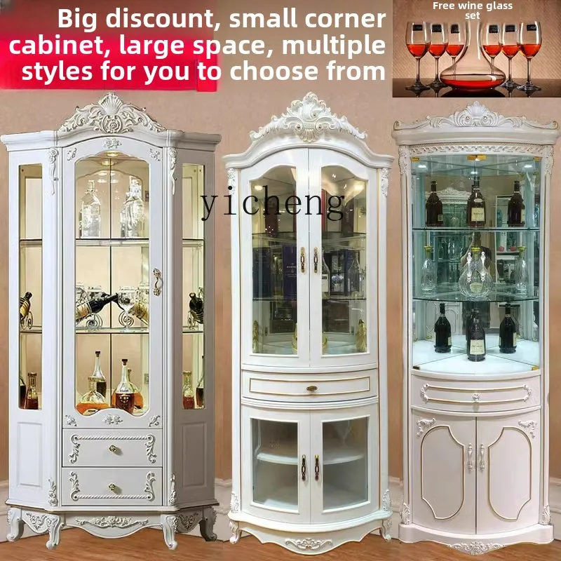 ZC corner wine cabinet corner living room triangle cabinet dining room dining side sofa corner cabinet