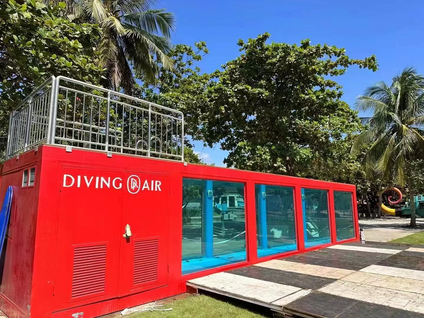 Контейнерный бассейн, большой семейный бассейн длиной 20 футов/40 футов, прочный, устойчивый к коррозии стальной каркас, простой в установке надземный бассейн