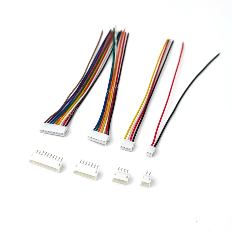 10 SETS Mini Micro ZH 1.5 2/3/4/5/6/7/8/9/10 Pin JST Connector with 100mm Length Wires Cables