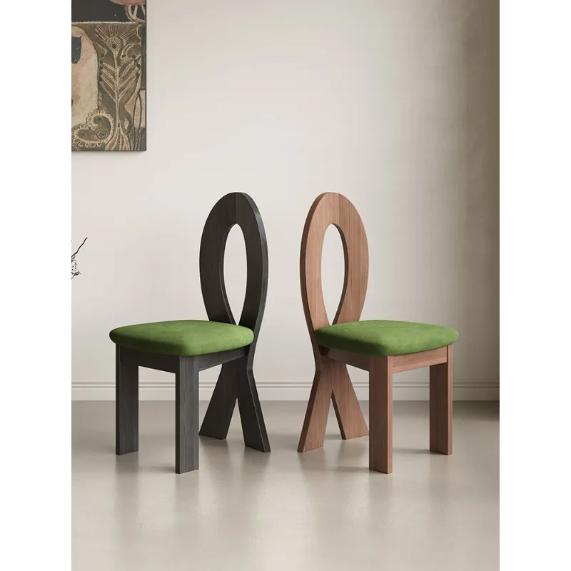 

Solid wood ash wood dining table, household wabi chair