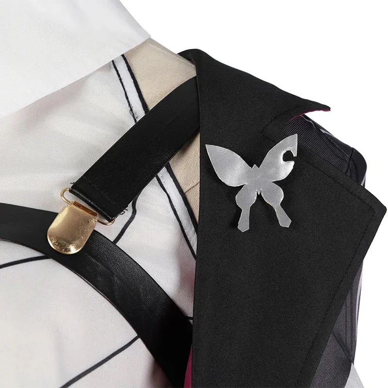 Game Honkai Star Rail Kafka Cosplay Costume Wigs Gloves Uniform for Girls Kafka Full Set Halloween Party Role Play Clothing