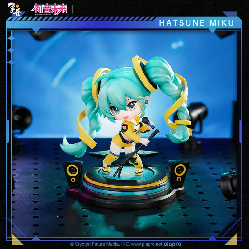 

Оригинальная фигурка QingCang Hatsune Miku На 17-ю годовщину под яркостью, версия Q, Коллекционная модель из ПВХ, игрушка, подарок для девочки