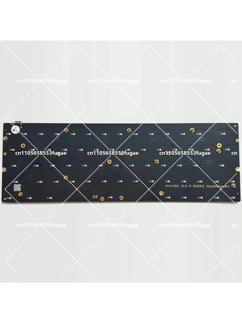 K64H3 60% magnetic shaft keyboard motherboard upper and lower light positions