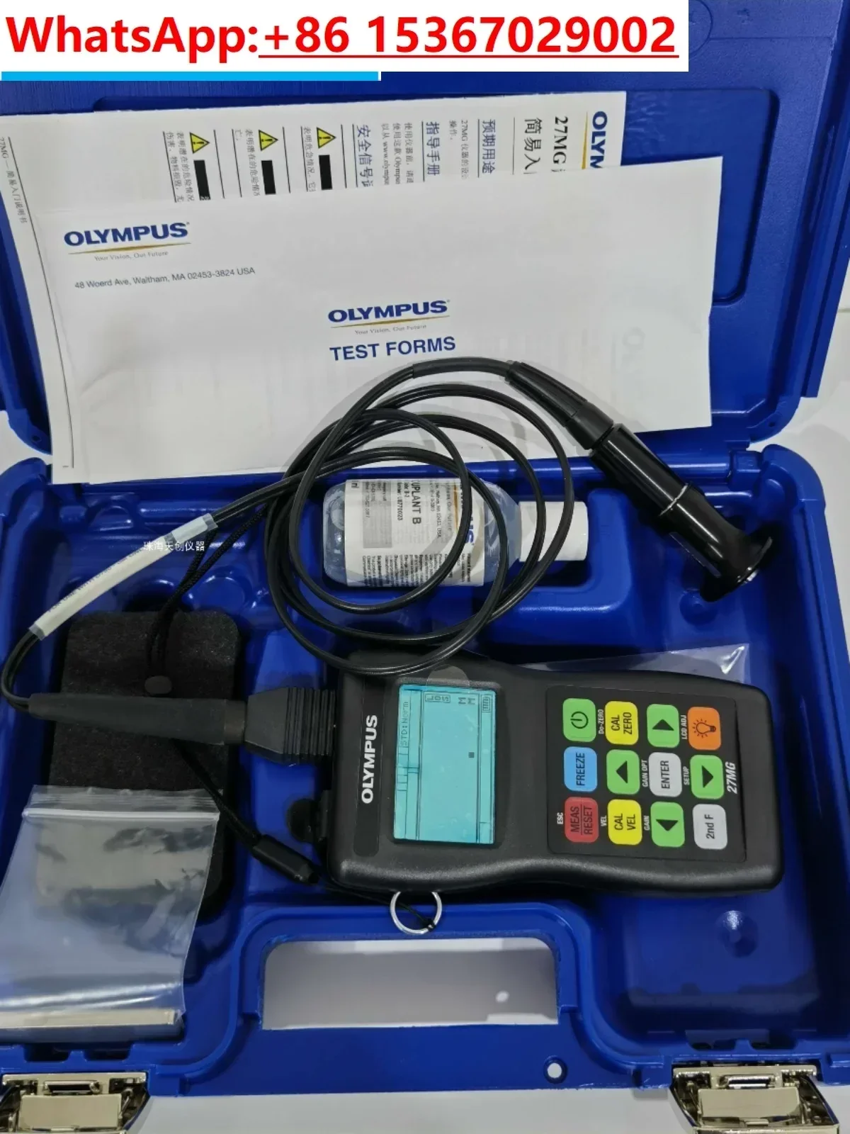 27MG-90SM ultrasonic thickness gauge D790-SM high-temperature probe Olympus high-temperature thickness gauge set