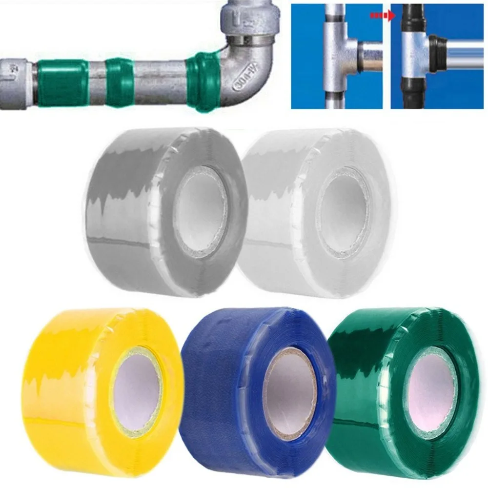 Super Strong Waterproof Water Pipe Repair Tapes Self Fusing Stop Leaks Silicone Adhesive Sealing Tape Multifunction Insulating