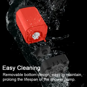 Portable electric shower pump with temperature display, impermeable IPX7, camping, walks, backpack, travel, beach, bath pet 8 Main Sales Shoe Camping - №7