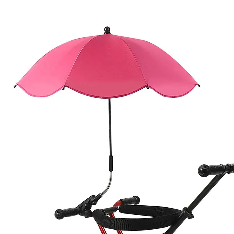 Baby Chair Umbrella With Adjustable Clamp For Beach Chair Uv Protection Umbrella Sunshade For Strollers Wheelchairs Accessories