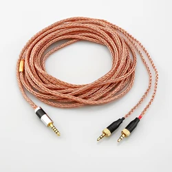 HiFi 2.5mm 3.5mm 4.4mm xlr 16-rdzeniowa miedziana słuchawki przewodowe Audio modernizacja kabel do SONY MDR-Z1R MDR-Z7 MDR-Z7M2 z nakrętka zabezpieczająca