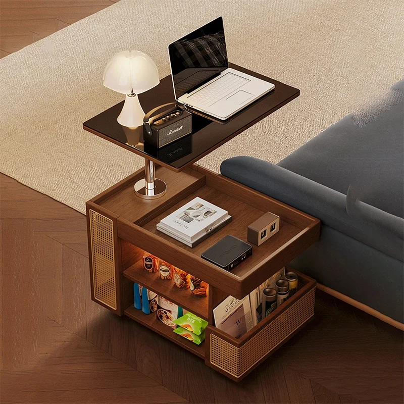 Vintage Trendy Elegent Storage Modern Multifunctional Coffee Table Minimalist Center Storage Design Mesa Centro Sala Furniture