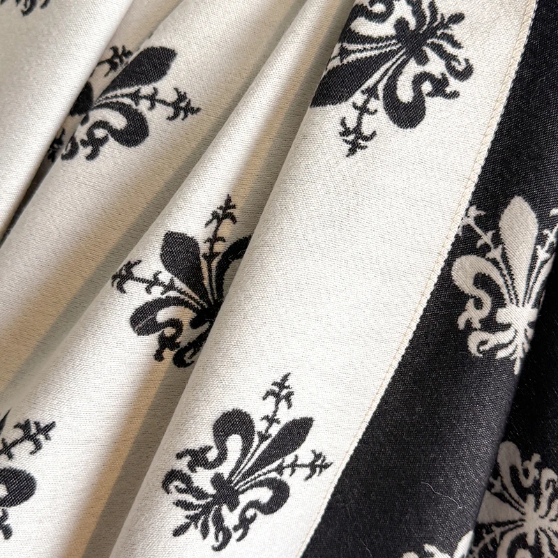 Luxuriöser, dicker, warmer Pashmina-Wickelschal aus Kaschmirimitat für Damen im Winter mit Stern-Jacquard-Design für Freizeitkleidung – Detail 3