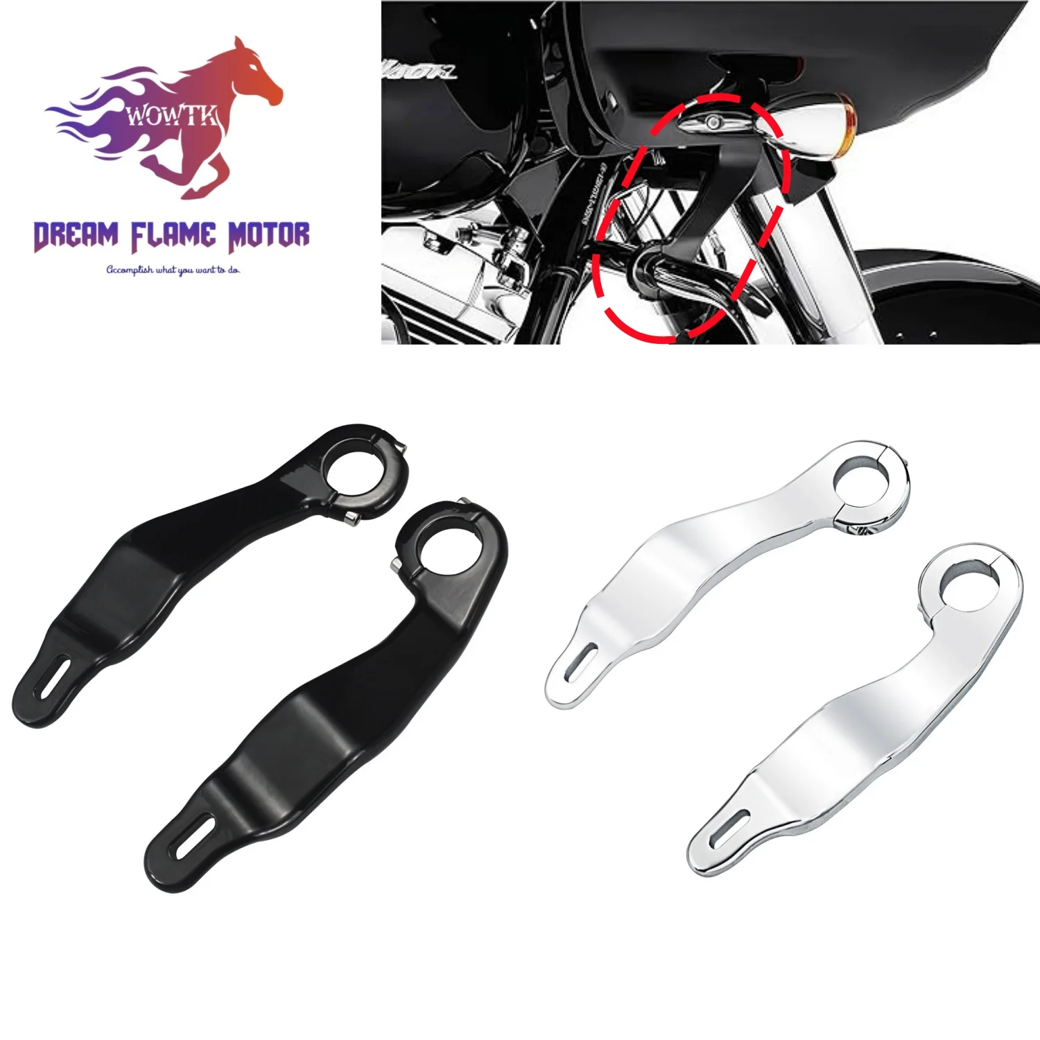 

Motorcycles Parts Fairing Support Mounting Bracket Kit For Harley CVO Road Glide FLTRU FLTRX Special FLTRXS Street Glide 2015-UP