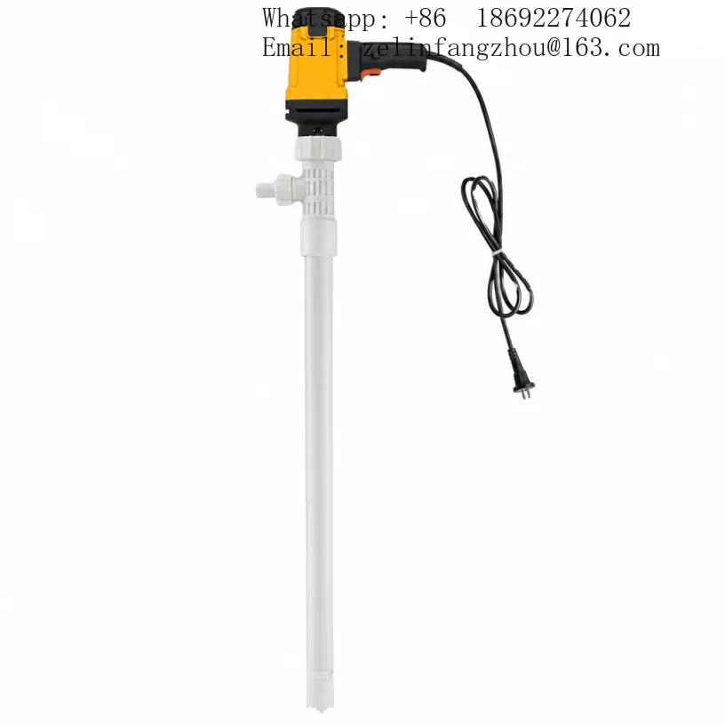 Portable 1300W Electric Drum Pump Barrel Oil Diesel Lubricant Fuel Transfer Motor Pump Industrial Heavy Duty Commercial