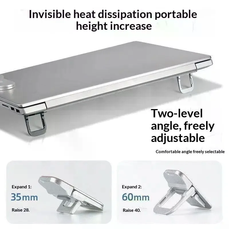 1Pair Mini Portable Folding Legs Laptop Stand Invisible Holder For Notebook Support Keyboard Holder DIY Accessories