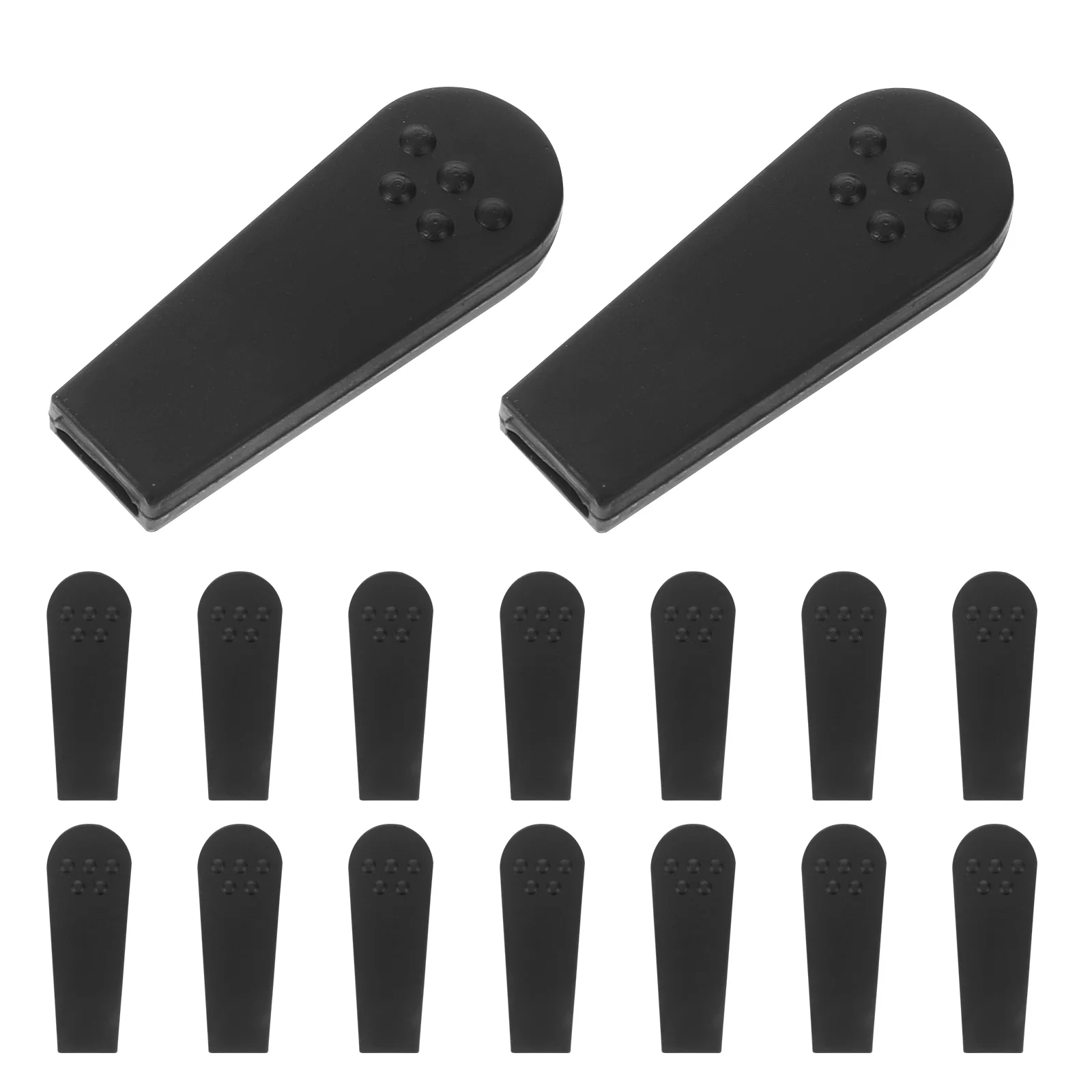 20 Pcs Claw Clip Rubber Cover Plastic Protector for Machine Mini Parts Sets Sleeve