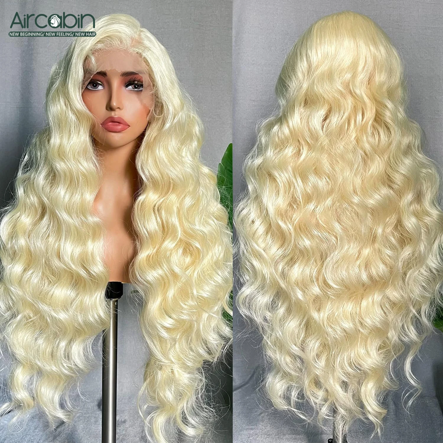 13x4 lace Frontal Body Wave Wigs #613 Color/Blonde Human Hair Glueless Wigs For Women Wear And Go 28 30 32 Inch Long Hair Wig