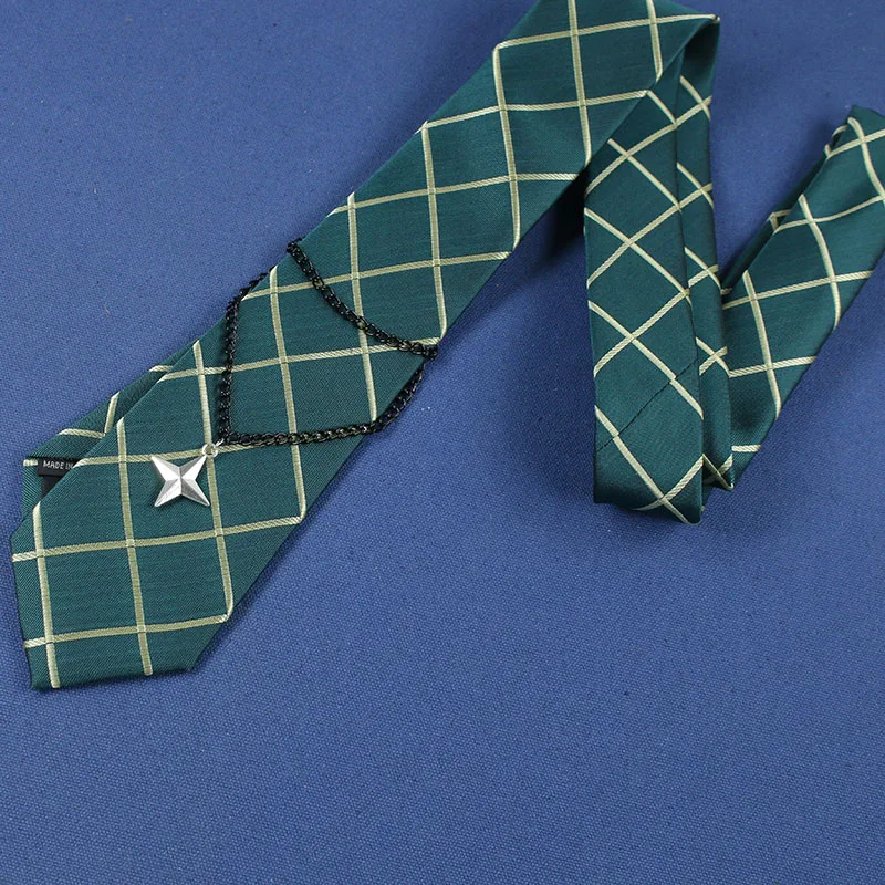 Anime Hypnosis Mic DRB Kannonzaka Doppo Cosplay Neckties Chain For Men Women Halloween Carnival Party Dress Up Tie Accessories