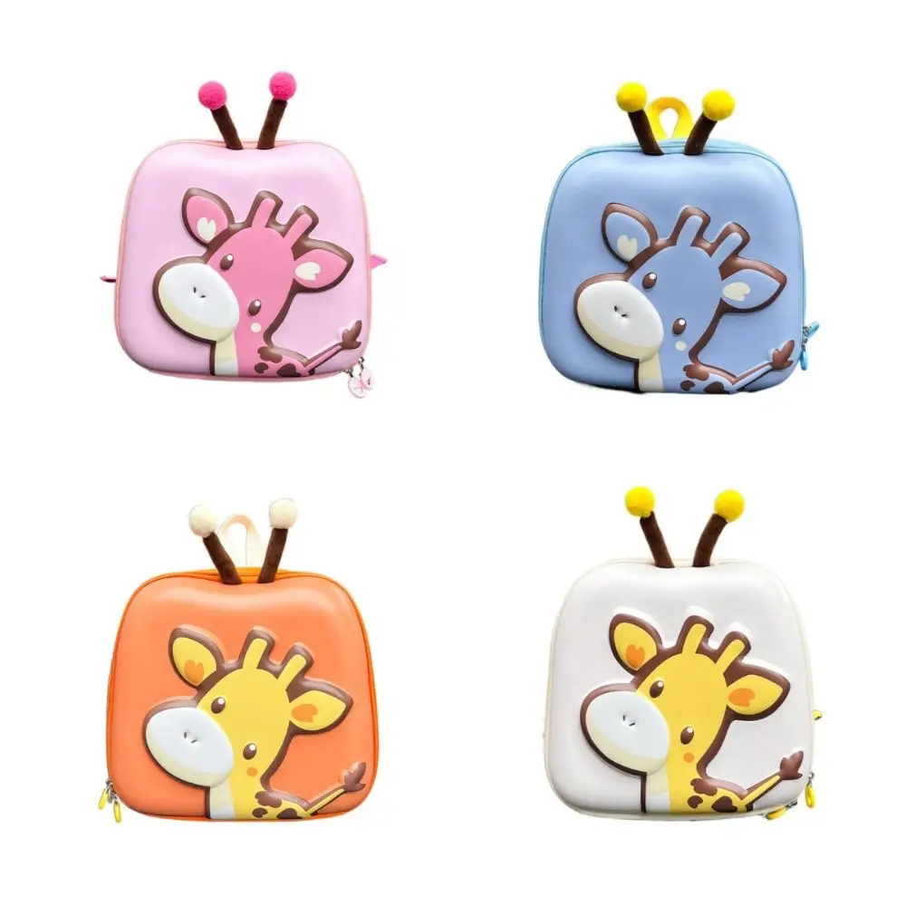 Quadratische Kinder Cartoon Hirsch Rucksack Hardcase große Kapazität y2k Kinder Hirsch Schult asche Reiß verschluss All-Match