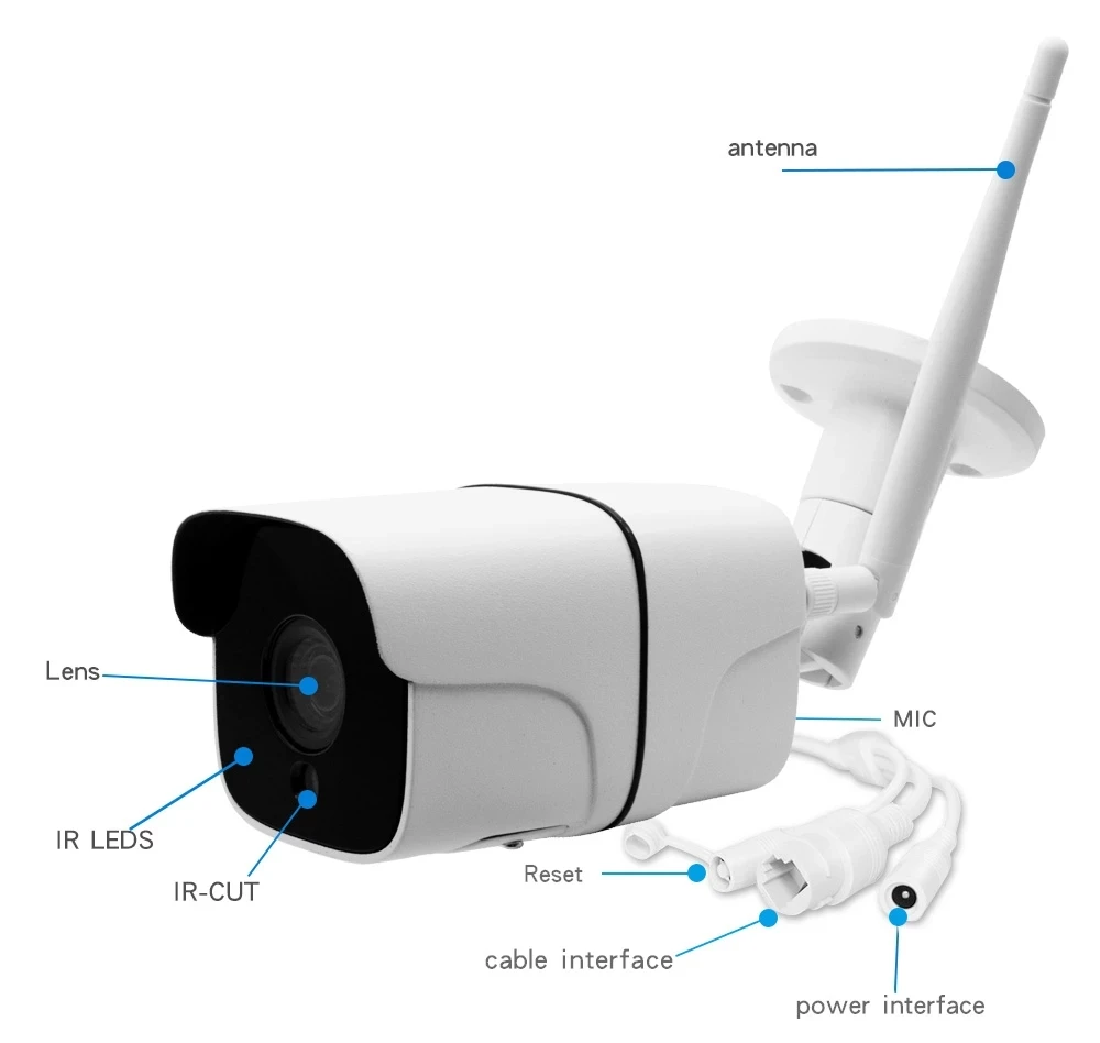 Imagem -04 - Prova Dwireless Água sem Fio ip Camhi Câmera de Detecção Humana Vigilância Áudio em Dois Sentidos de Segurança em Casa wi fi Vídeo ir Câmera 5mp à