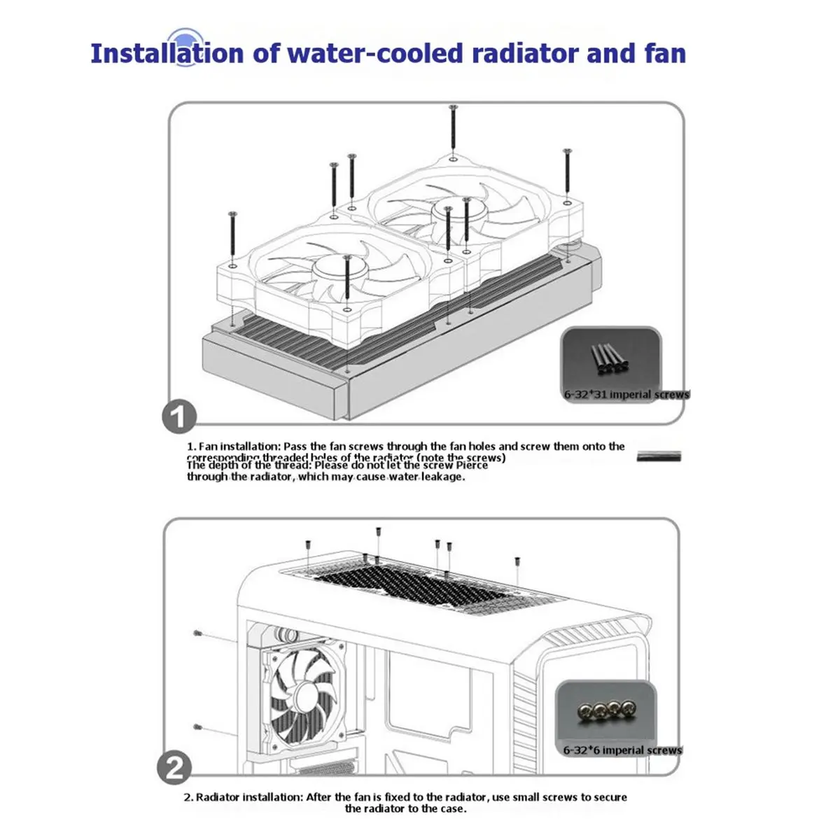 618 Mega Sale 120mm X2 40MM Thickness Copper Radiator 40MM Suitable 12CM Series Computer Dual 120mm Fan Heatsink