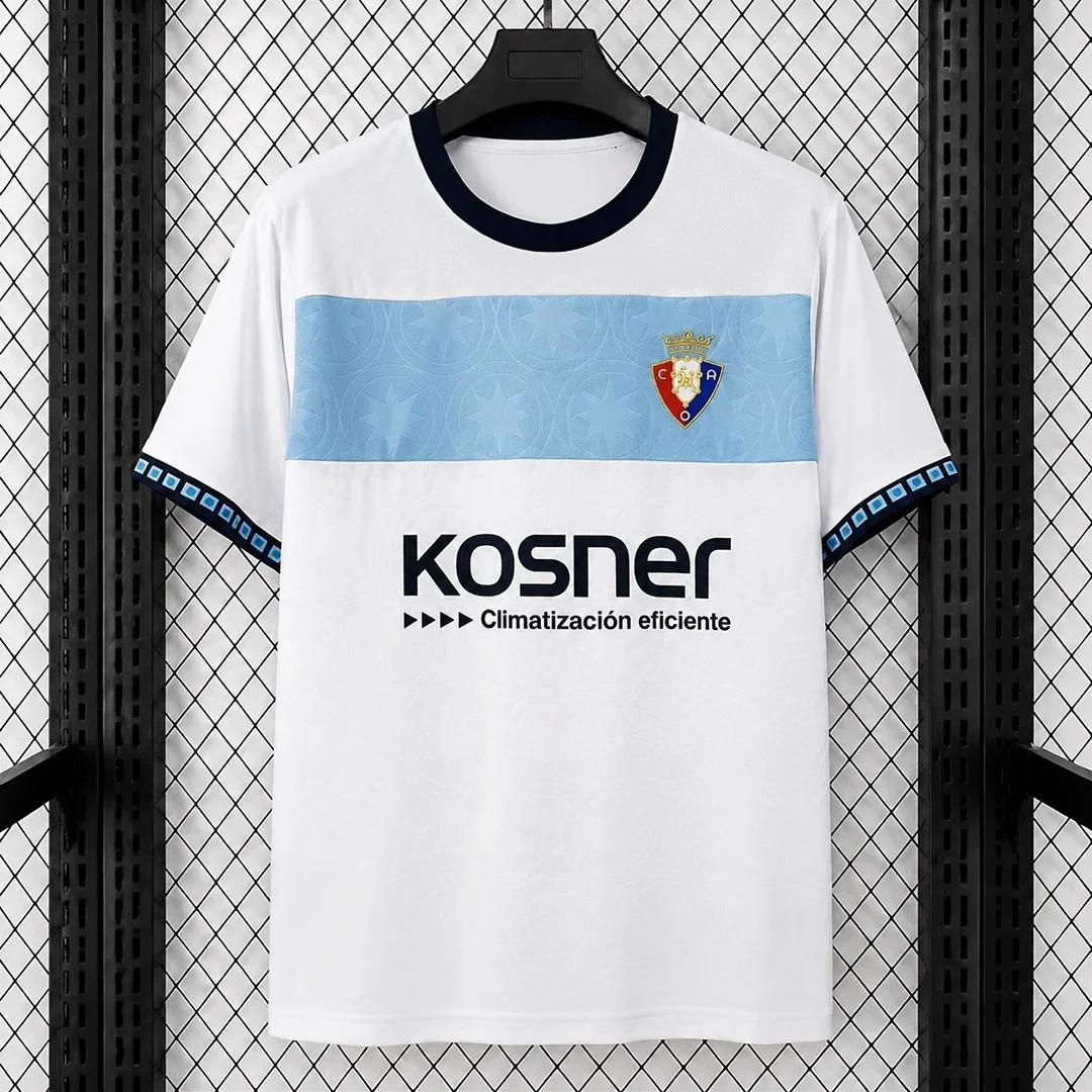 26-27 New Osasuna Football Jersey 3D Printed Quick Drying Sports Casual Men's Short Sleeved T-shirt Family Matching
