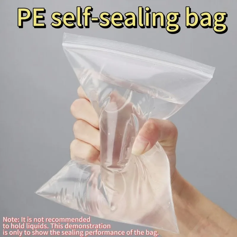ถุงซิปล็อค PE ถุงพลาสติกสีขาวถุงเก็บสำหรับเดินทางคริสต์มาสขนมงานแต่งงานของขวัญวันเกิดบรรจุถุงซิปล็อคใส