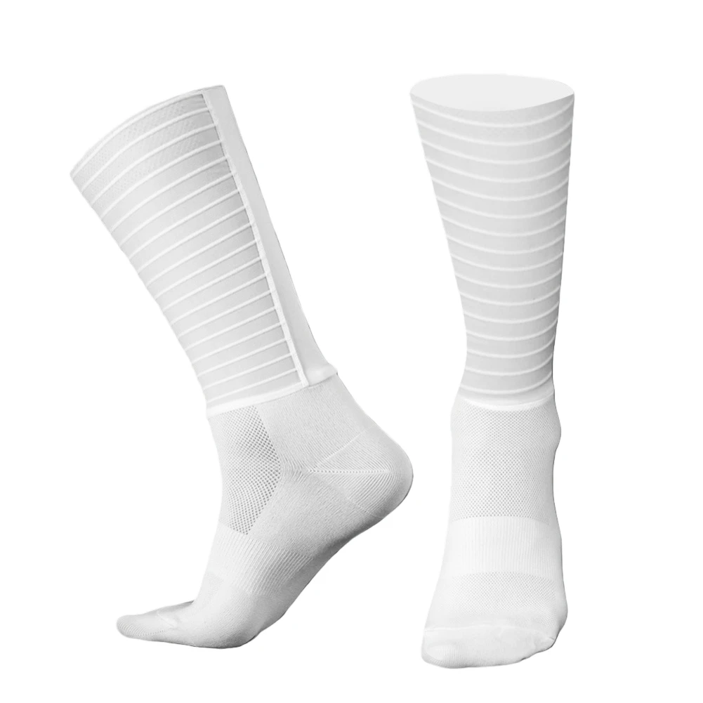 جوارب هوائية قابلة للتنفس لركوب الدراجات نونسليب فتل العرق للجنسين للجري والمشي لمسافات طويلة مقاس 36 44 أسود وأبيض