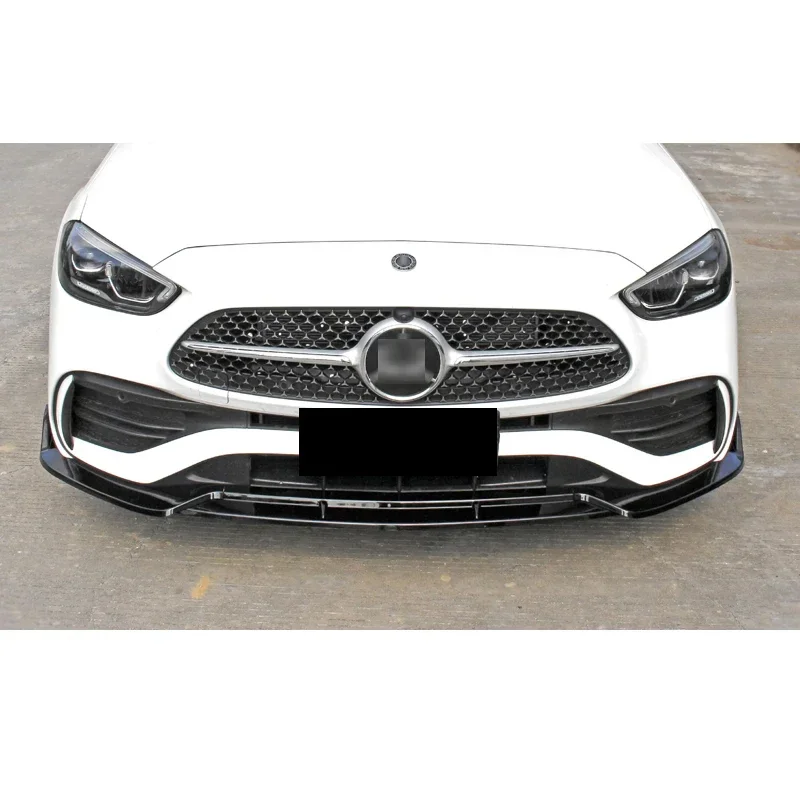 Air Splitter for Benz W206 Front Skirts Bumper Spoiler C Class C200 C260 Carbon Paint Car Body Kit Accessories