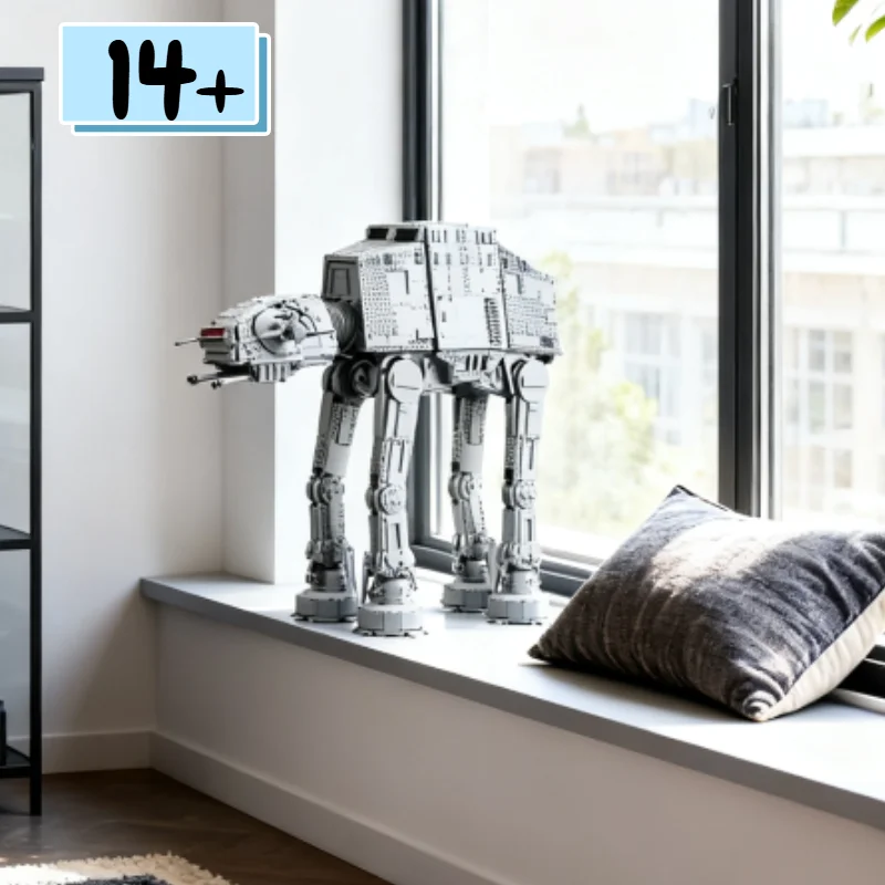 MOC 75313 UCS Large Sized ATAT Combat Walker Building Blocks Display Model Bricks Toys For Kids Adults Christmas Birthday Gifts