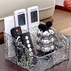 Remote Control Organizer Transparent Acrylic Storage Box TV Remote Control Holder  Table Organizer Boxes For Living Room Bedroom