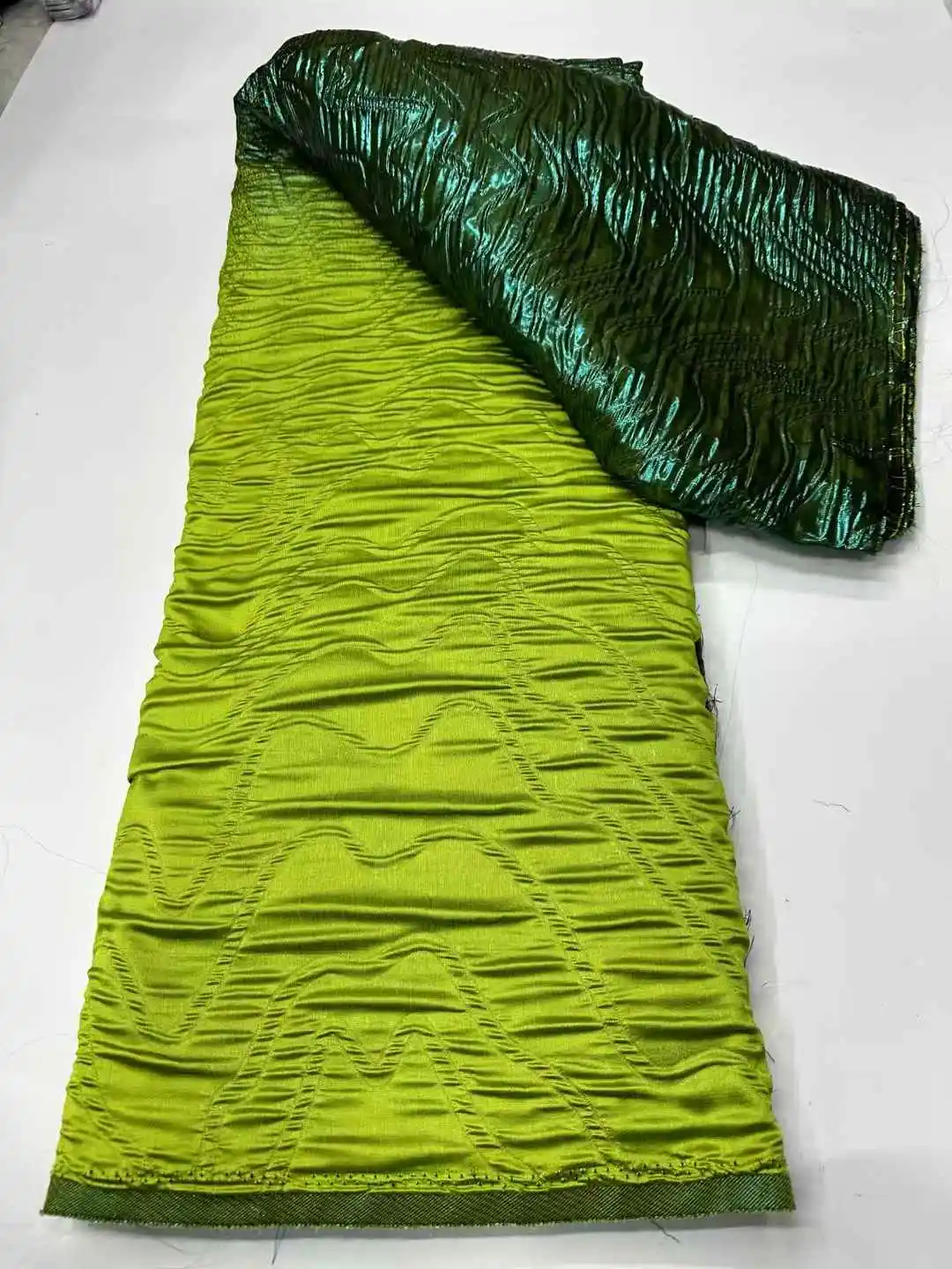 High Quality African Nigerian Jacquard Lace Fabric Organza Jacqurad Party Dress Brocade Jacquard French Lace For Wedding Party