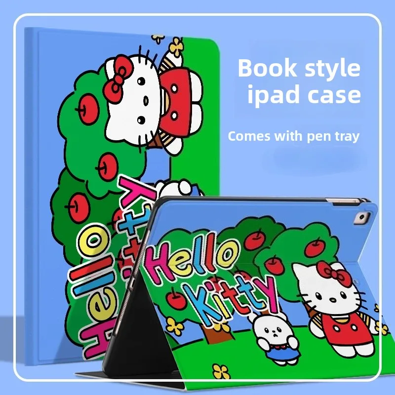 

Hello Kitty для iPad Case 아이패드 케이스 Ipad Pro A16 Air 6 7 11 дюймов Защитный чехол для планшета Funda iPad 10th 11th Gen с слотом для ручки