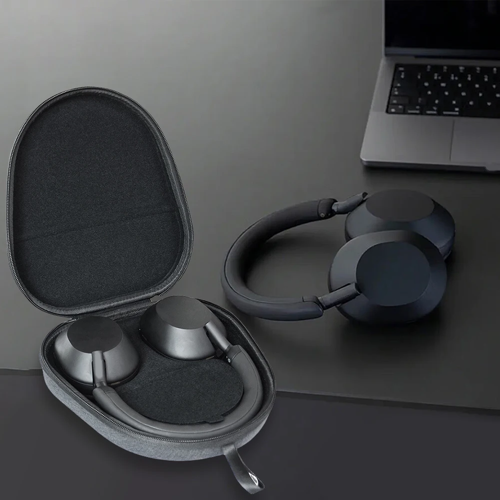 Estuche de transporte duro, bolsa de almacenamiento portátil a prueba de golpes, estuche de viaje antiarañazos de EVA, anticaída para auriculares WH-1000XM5