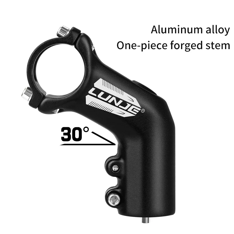 AliExpress LUNJE MTB  Bike Stem Aluminum Alloy Riser 30 Degree Height Extender 31.8mm 60mm for BMX Cycling Road Bike  Bicycle Accessories