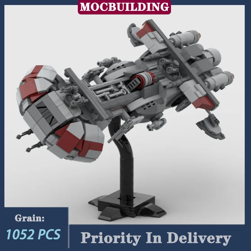 

MOC Space Movie Class Gunship 1:250 Scale Model Building Block Assembly Helicopter Spaceship Collection Series Toy Gifts