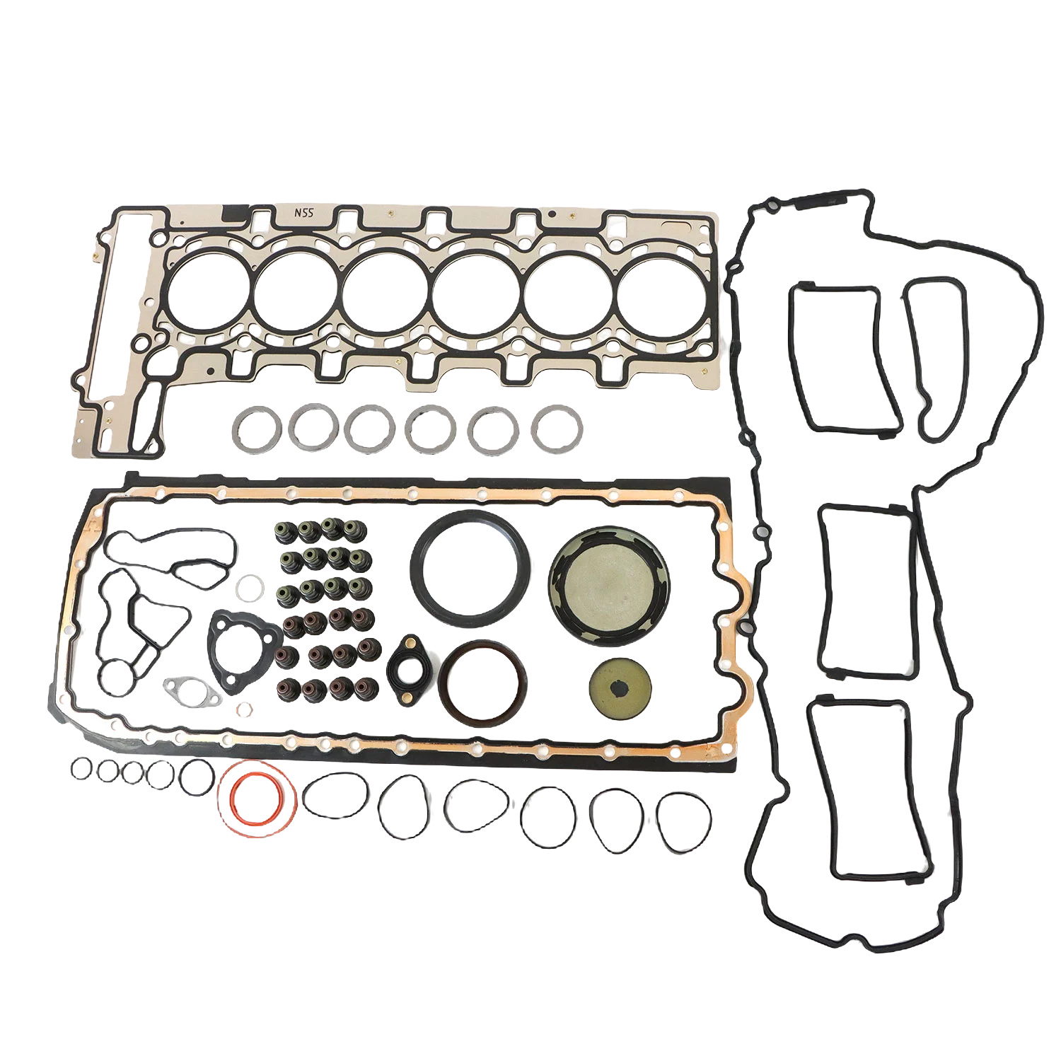 

1 комплект прокладок для капитального ремонта BMW 335i X3 X5 X6 E90 F30 F10 F25 E70 E71 N55 3.0L, запасные части для двигателя автомобиля